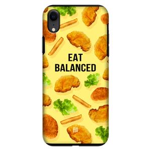 CaseCompany Eat Balanced: iPhone XR Tough Case