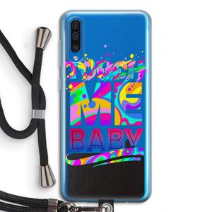 CaseCompany Touch Me: Samsung Galaxy A50 Transparant Hoesje met koord