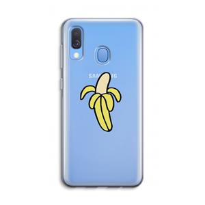 CaseCompany Banana: Samsung Galaxy A40 Transparant Hoesje