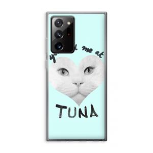 CaseCompany You had me at tuna: Samsung Galaxy Note 20 Ultra / Note 20 Ultra 5G Transparant Hoesje