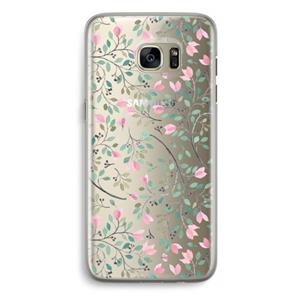 CaseCompany Sierlijke bloemen: Samsung Galaxy S7 Edge Transparant Hoesje
