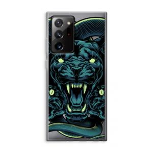 CaseCompany Cougar and Vipers: Samsung Galaxy Note 20 Ultra / Note 20 Ultra 5G Transparant Hoesje