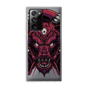 CaseCompany Hell Hound and Serpents: Samsung Galaxy Note 20 Ultra / Note 20 Ultra 5G Transparant Hoesje