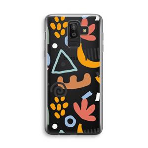 CaseCompany Abstract: Samsung Galaxy J8 (2018) Transparant Hoesje