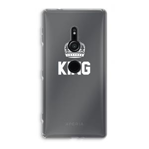 CaseCompany King zwart: Sony Xperia XZ2 Transparant Hoesje