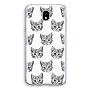 CaseCompany Kitten: Samsung Galaxy J5 (2017) Transparant Hoesje