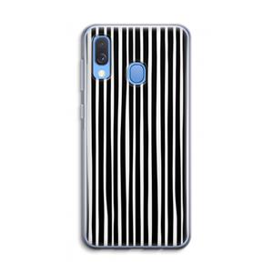 CaseCompany Stripes: Samsung Galaxy A40 Transparant Hoesje