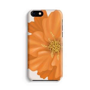 CaseCompany Orange Ellila flower: iPhone 8 Volledig Geprint Hoesje