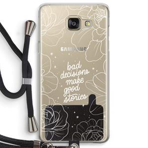 CaseCompany Good stories: Samsung Galaxy A5 (2016) Transparant Hoesje met koord