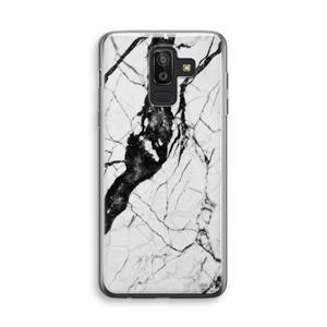 CaseCompany Witte marmer 2: Samsung Galaxy J8 (2018) Transparant Hoesje