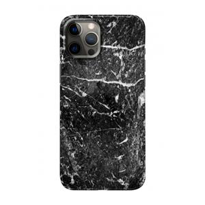 CaseCompany Zwart marmer: Volledig geprint iPhone 12 Pro Hoesje