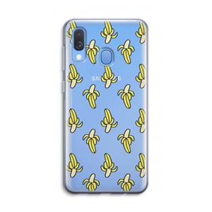 CaseCompany Bananas: Samsung Galaxy A40 Transparant Hoesje