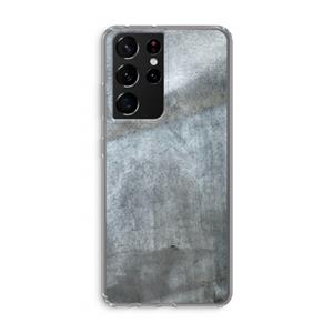 CaseCompany Grey Stone: Samsung Galaxy S21 Ultra Transparant Hoesje