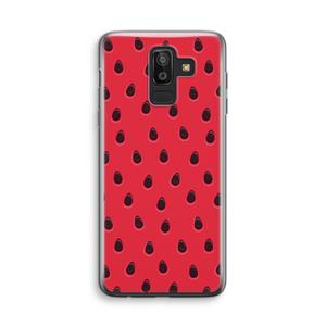 CaseCompany Watermelon: Samsung Galaxy J8 (2018) Transparant Hoesje