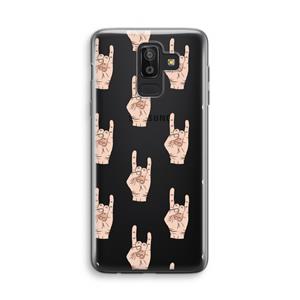 CaseCompany Rock: Samsung Galaxy J8 (2018) Transparant Hoesje