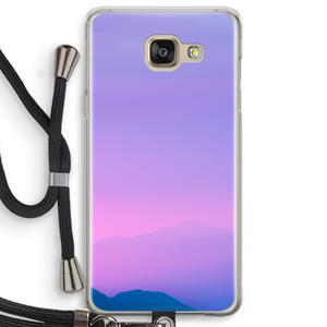 CaseCompany Sunset pastel: Samsung Galaxy A5 (2016) Transparant Hoesje met koord