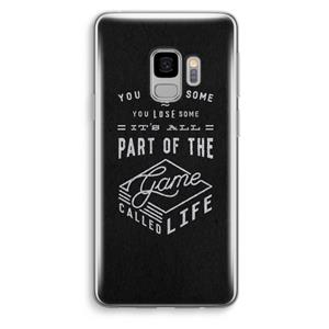 CaseCompany Life: Samsung Galaxy S9 Transparant Hoesje