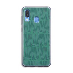 CaseCompany Swirls: Samsung Galaxy A40 Transparant Hoesje
