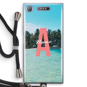 CaseCompany Pacific Dream: Sony Xperia XZ1 Transparant Hoesje met koord