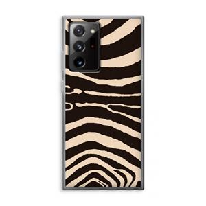CaseCompany Arizona Zebra: Samsung Galaxy Note 20 Ultra / Note 20 Ultra 5G Transparant Hoesje
