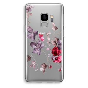 CaseCompany Mooie bloemen: Samsung Galaxy S9 Transparant Hoesje