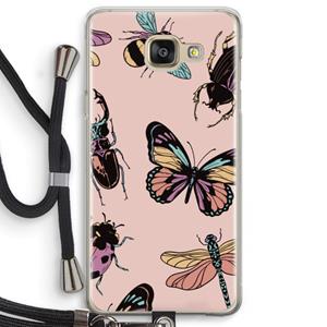 CaseCompany Tiny Bugs: Samsung Galaxy A5 (2016) Transparant Hoesje met koord