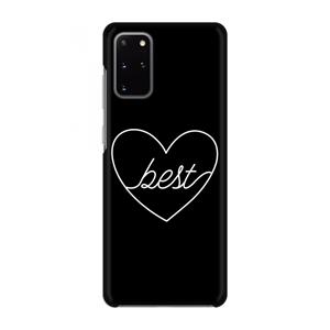CaseCompany Best heart black: Volledig geprint Samsung Galaxy S20 Plus Hoesje