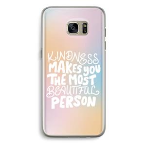 CaseCompany The prettiest: Samsung Galaxy S7 Edge Transparant Hoesje