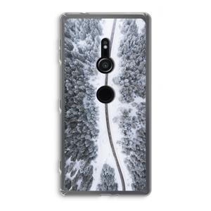 CaseCompany Snøfall: Sony Xperia XZ2 Transparant Hoesje