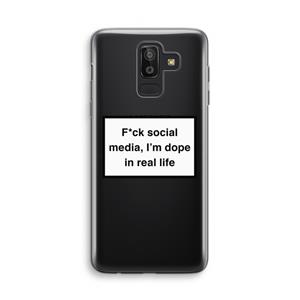 CaseCompany I'm dope: Samsung Galaxy J8 (2018) Transparant Hoesje