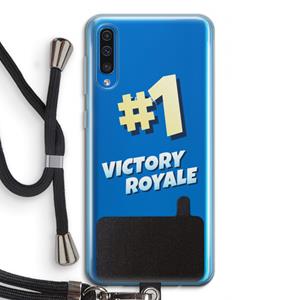 CaseCompany Victory Royale: Samsung Galaxy A50 Transparant Hoesje met koord