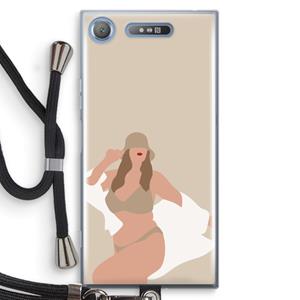 CaseCompany One of a kind: Sony Xperia XZ1 Transparant Hoesje met koord