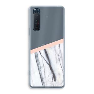 CaseCompany A touch of peach: Sony Xperia 5 II Transparant Hoesje