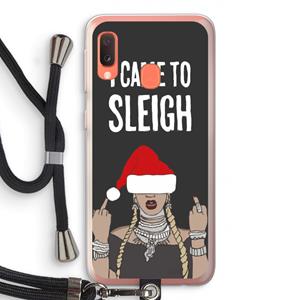CaseCompany Came To Sleigh: Samsung Galaxy A20e Transparant Hoesje met koord