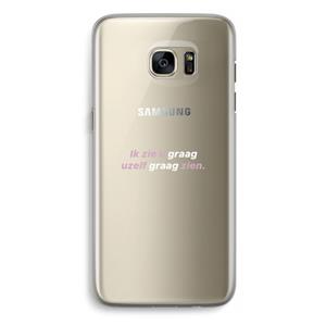 CaseCompany uzelf graag zien: Samsung Galaxy S7 Edge Transparant Hoesje