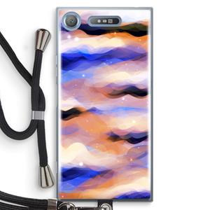 CaseCompany Donkere Wolken: Sony Xperia XZ1 Transparant Hoesje met koord