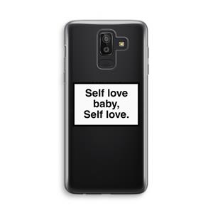 CaseCompany Self love: Samsung Galaxy J8 (2018) Transparant Hoesje