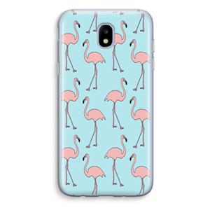 CaseCompany Anything Flamingoes: Samsung Galaxy J5 (2017) Transparant Hoesje