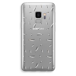 CaseCompany Hipster stripes: Samsung Galaxy S9 Transparant Hoesje