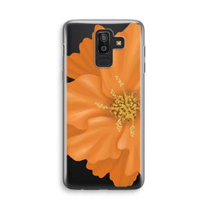 CaseCompany Orange Ellila flower: Samsung Galaxy J8 (2018) Transparant Hoesje