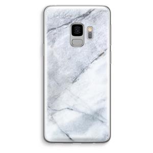 CaseCompany Witte marmer: Samsung Galaxy S9 Transparant Hoesje