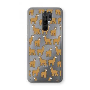 CaseCompany Alpacas: Xiaomi Redmi 9 Transparant Hoesje