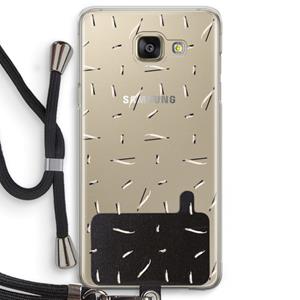 CaseCompany Hipster stripes: Samsung Galaxy A5 (2016) Transparant Hoesje met koord
