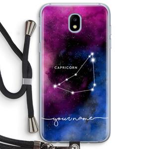 CaseCompany Sterrenbeeld - Donker: Samsung Galaxy J5 (2017) Transparant Hoesje met koord