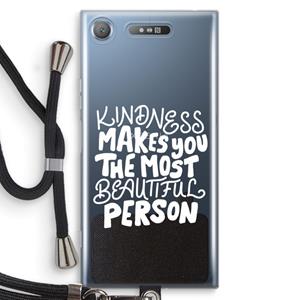 CaseCompany The prettiest: Sony Xperia XZ1 Transparant Hoesje met koord