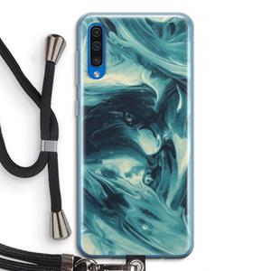 CaseCompany Dreaming About Whales: Samsung Galaxy A50 Transparant Hoesje met koord