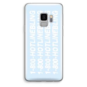 CaseCompany Hotline bling blue: Samsung Galaxy S9 Transparant Hoesje