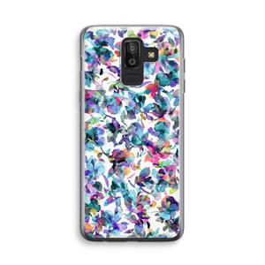 CaseCompany Hibiscus Flowers: Samsung Galaxy J8 (2018) Transparant Hoesje