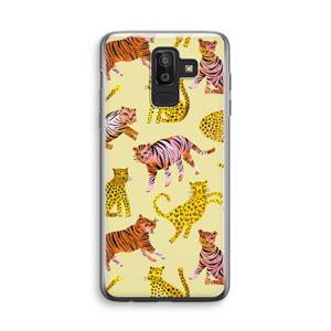 CaseCompany Cute Tigers and Leopards: Samsung Galaxy J8 (2018) Transparant Hoesje