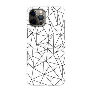 CaseCompany Geometrische lijnen zwart: Volledig geprint iPhone 12 Pro Hoesje